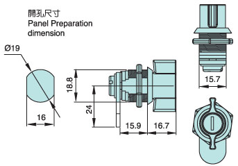 蝴蝶鎖 DLZ-657-24