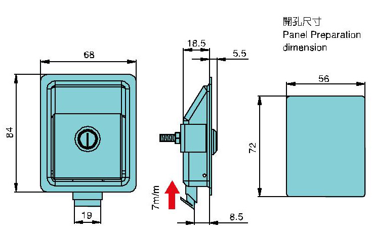 平面型拉式門把 DLT-318