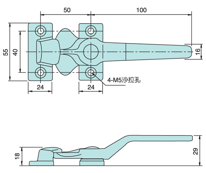 不鏽鋼迫緊式把手 SLS-2110