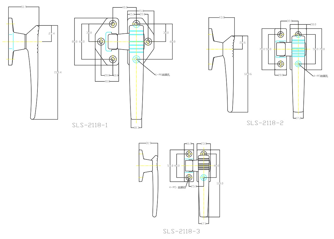 SLS-2118 Series Stainless Steel Air Tightness Latch