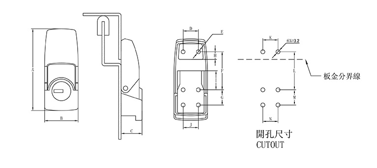 上偏心型箱扣 DKS系列