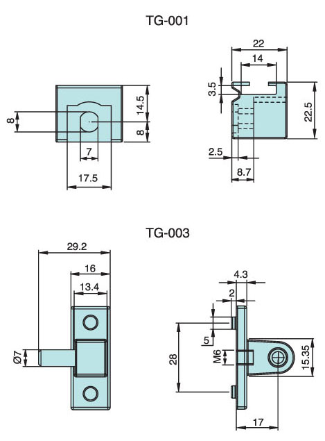 薄型連桿專用導向件 TG-001