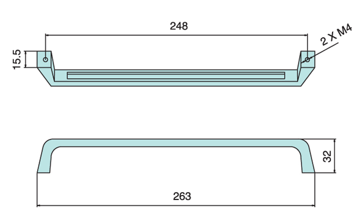 MS-757 Zinc Alloy Grip Handle